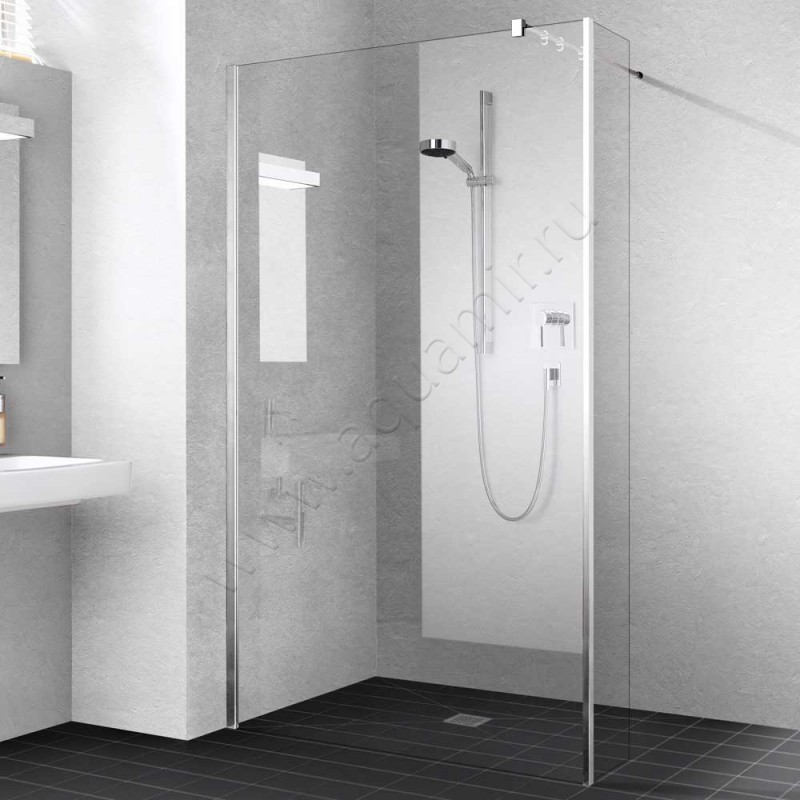 Душевая стенка для двери Kermi XB XBFFW04020VPK в интерьере