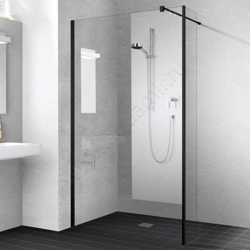 Душевая боковина для двери Kermi XB XBFFW050203AK в интерьере