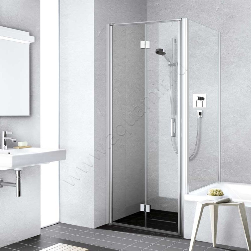 Душевая боковина для двери Kermi Liga LITVD07016VAK в интерьере