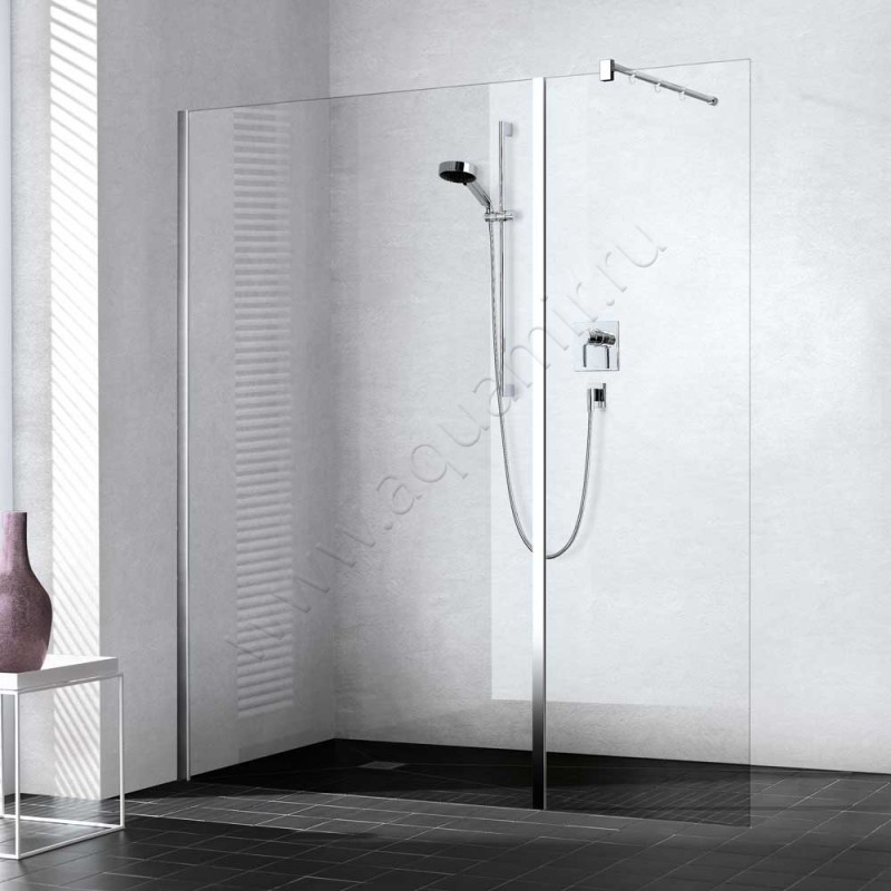 Душевая стенка для двери Kermi XB XBWIH03020VPK в интерьере