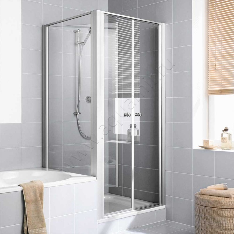 Душевая боковина для двери Kermi Ibiza 2000 I2TVL090171PK в интерьере