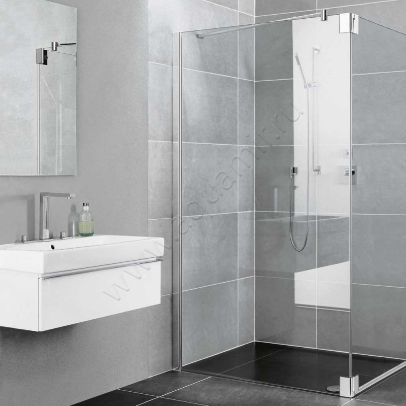 Душевая стенка для двери Kermi Pasa XP PXTFL09020VAK в интерьере