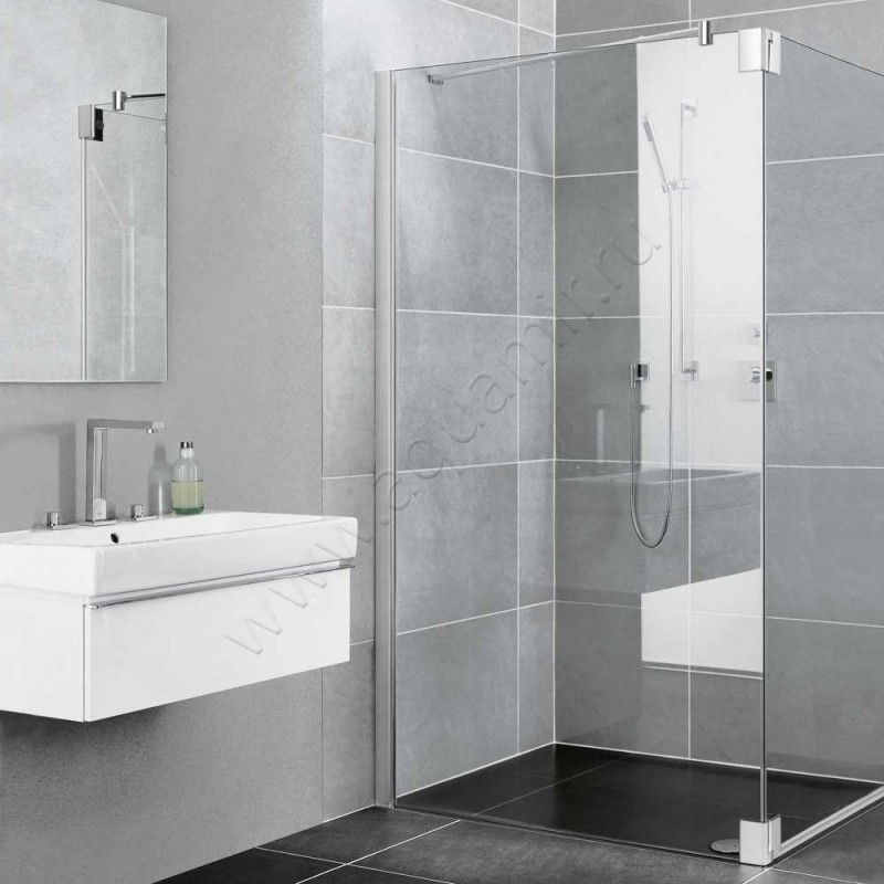 Душевая боковина Kermi Pasa XP PXTFL103201AK в интерьере