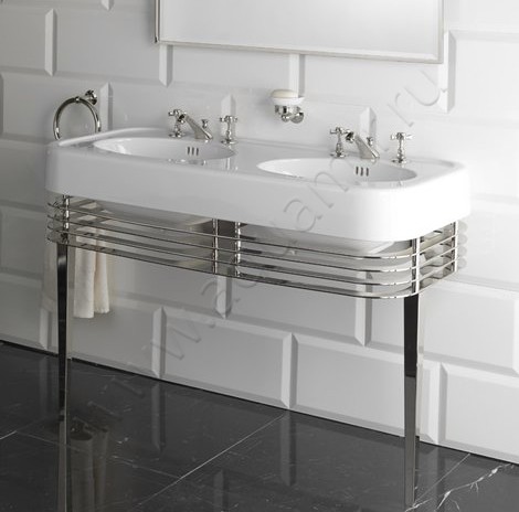 Консоль под раковину Devon & Devon Wide Blues Console DEWIDEBLUESCR в интерьере