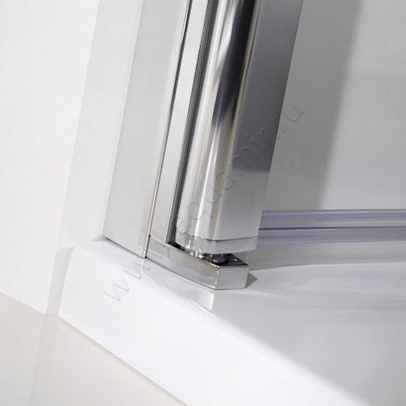 Маятниковая душевая дверь в нишу HSK Favorit Nova хром 1380804150#Ed в интерьере