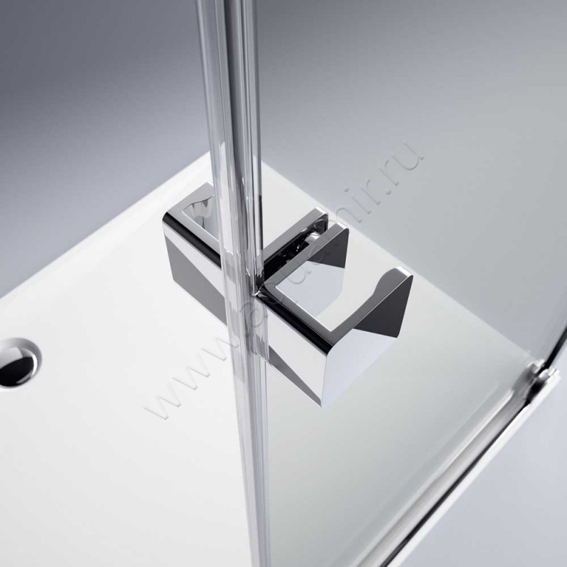 Раздвижная душевая дверь в нишу Huppe Xtensa pure в серебристом цвете XT1001069321 в интерьере