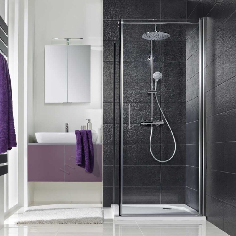 Поворотная душевая дверь для боковой стенки HSK Favorit Nova 1580904150#Re в интерьере