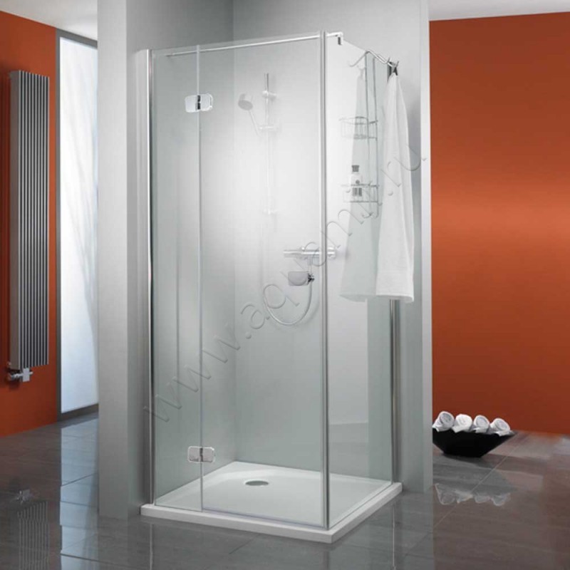 Маятниковая душевая дверь для боковой стенки HSK Premium Softcube 680040754150#EdLi200 в интерьере