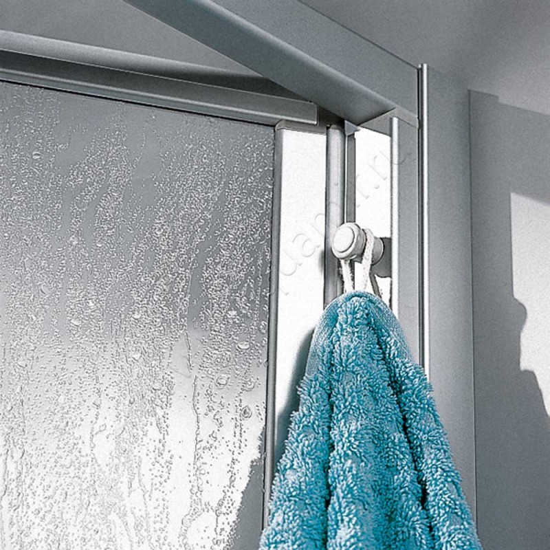 Складная душевая дверь для боковой стенки/боковой двери Kermi Nova 2000 N2FTD0902011K в интерьере