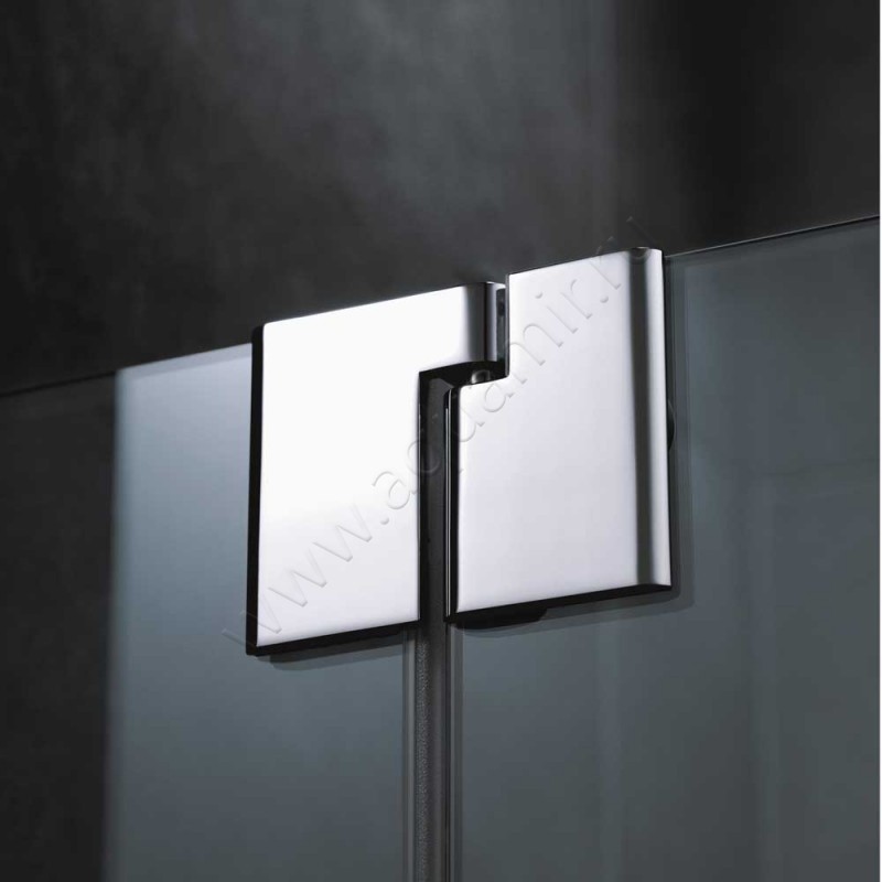 Маятниковая душевая дверь для боковой стенки Kermi Pasa XP PX1WL14020VAK в интерьере