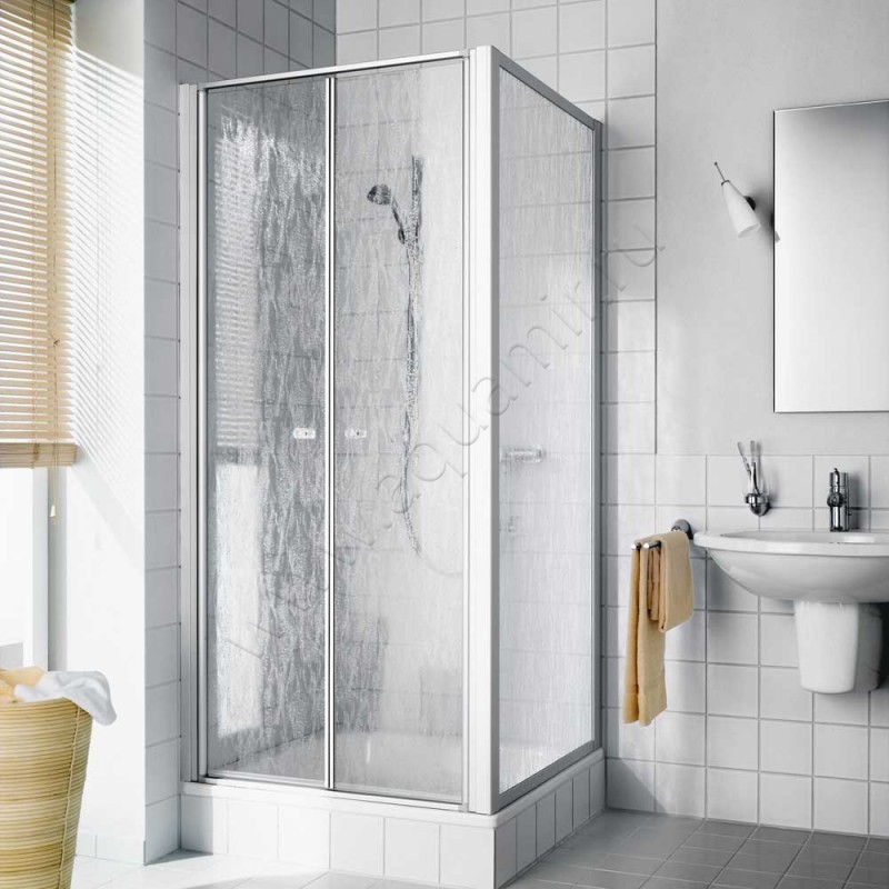 Маятниковая душевая дверь для боковой стенки/боковой двери Kermi Nova 2000 N2PTD0751811K в интерьере