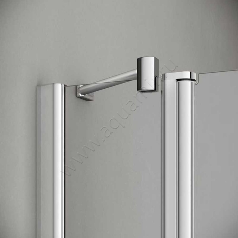 Маятниковая душевая дверь для комбинации с ответной частью Kermi Pega PEEPL08020VAK в интерьере