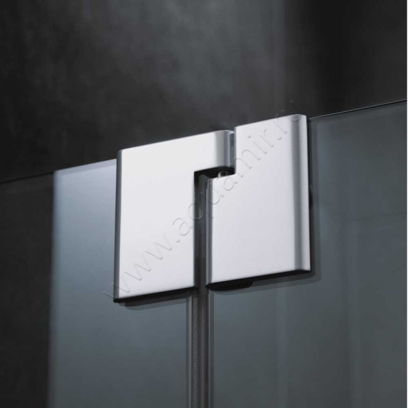 Маятниковая душевая дверь для боковой стенки Kermi Pasa XP PX1GL120201PK в интерьере