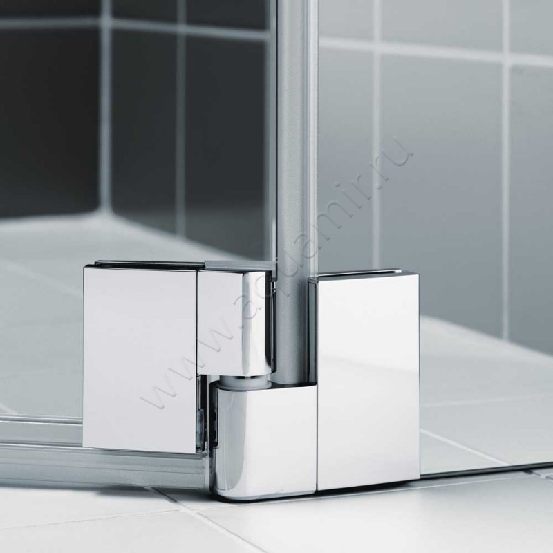 Маятниковая душевая дверь для комбинации с ответной частью Kermi Filia XP FXEPR08020VAK в интерьере