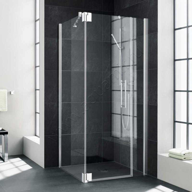 Маятниковая душевая дверь для боковой стенки Kermi Pasa XP PX1FR10020VAK в интерьере