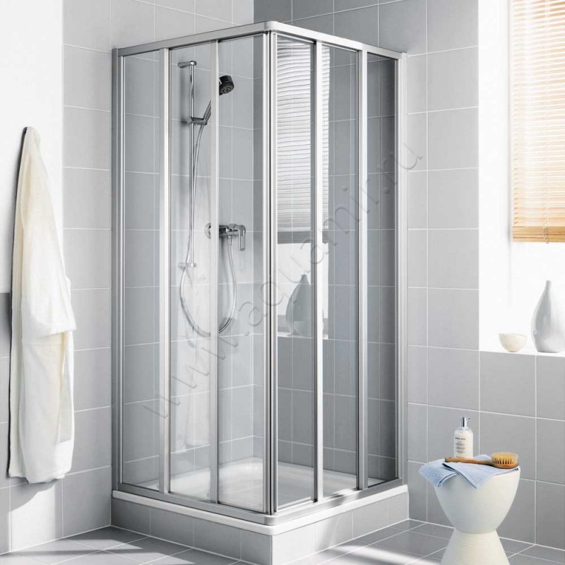 Раздвижная душевая дверь для комбинации с ответной частью Kermi Ibiza 2000 I2ED3080181AK в интерьере