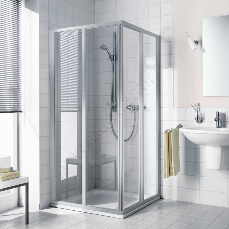 Раздвижная душевая дверь для комбинации с ответной частью Kermi Ibiza 2000 I2ED2080181PK в интерьере