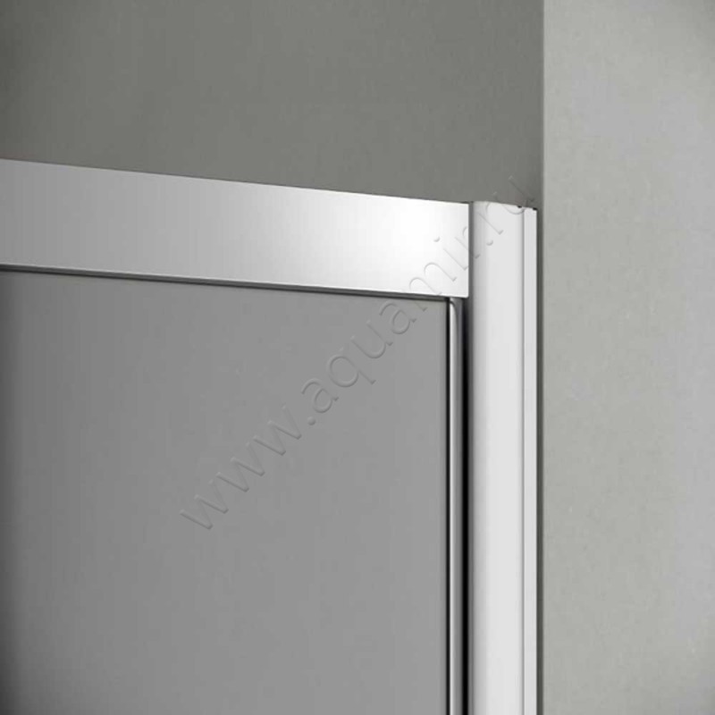 Раздвижная душевая дверь для комбинации с ответной частью Kermi Pega PEC2R09018VPK в интерьере