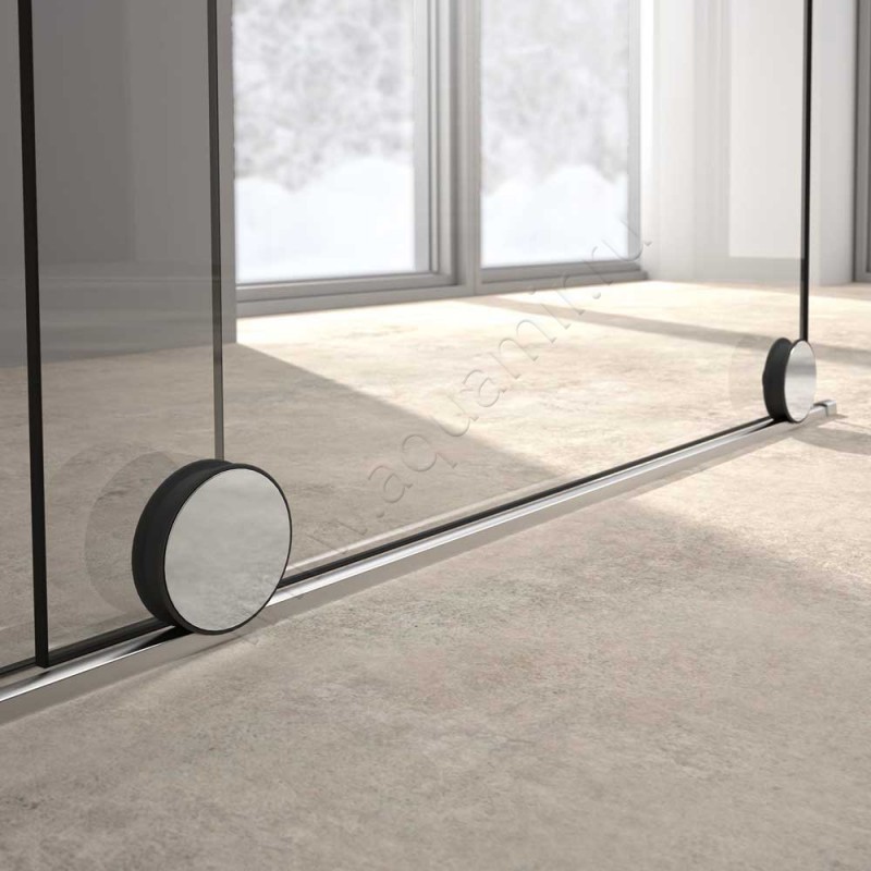 Раздвижная душевая перегородка Walk In Huppe Xtensa pure XT0105069321 в интерьере