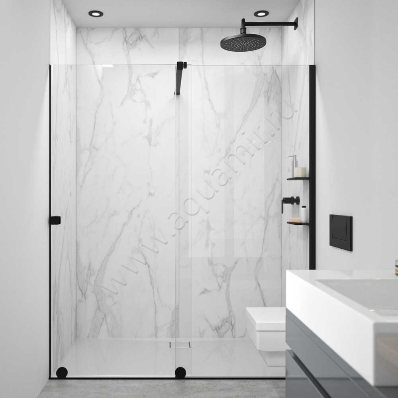 Раздвижная душевая перегородка Walk In Huppe Xtensa pure XT0107123321 в интерьере