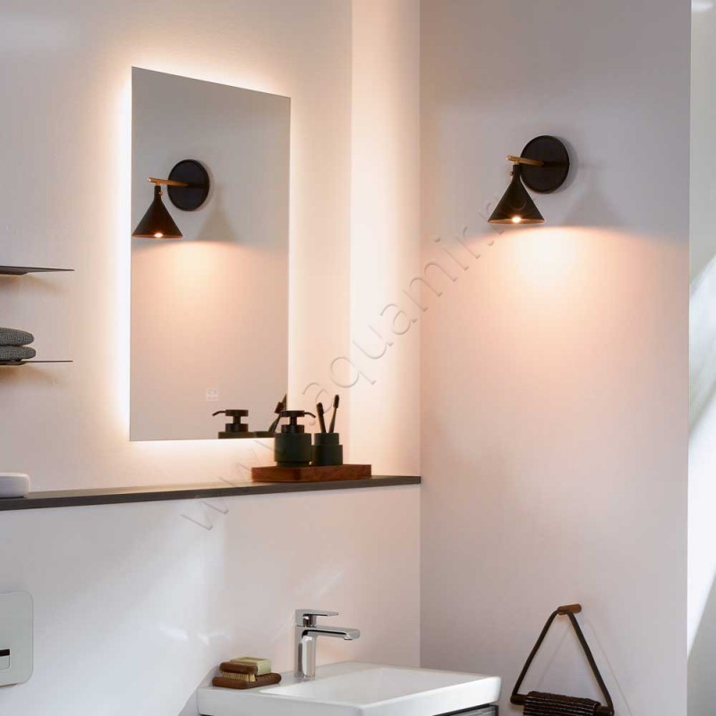 Зеркало с подсветкой Villeroy & Boch Subway 3.0 50 см A4635000 в интерьере