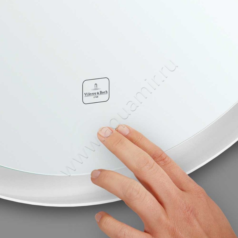 Зеркало с подсветкой Villeroy & Boch Subway 3.0 91 см A4649100 в интерьере