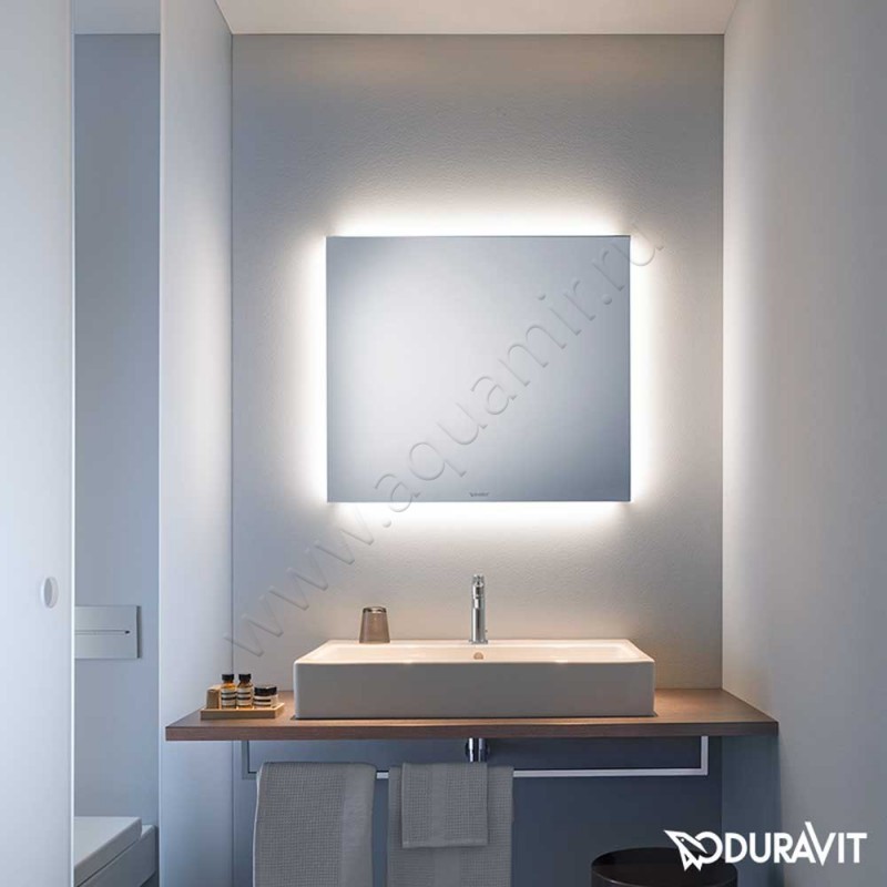 Зеркало с подсветкой Duravit Universal 120 см LM7828D0000 в интерьере
