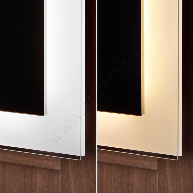 Зеркало с подсветкой Duravit White Tulip 75 см WT706100000 в интерьере