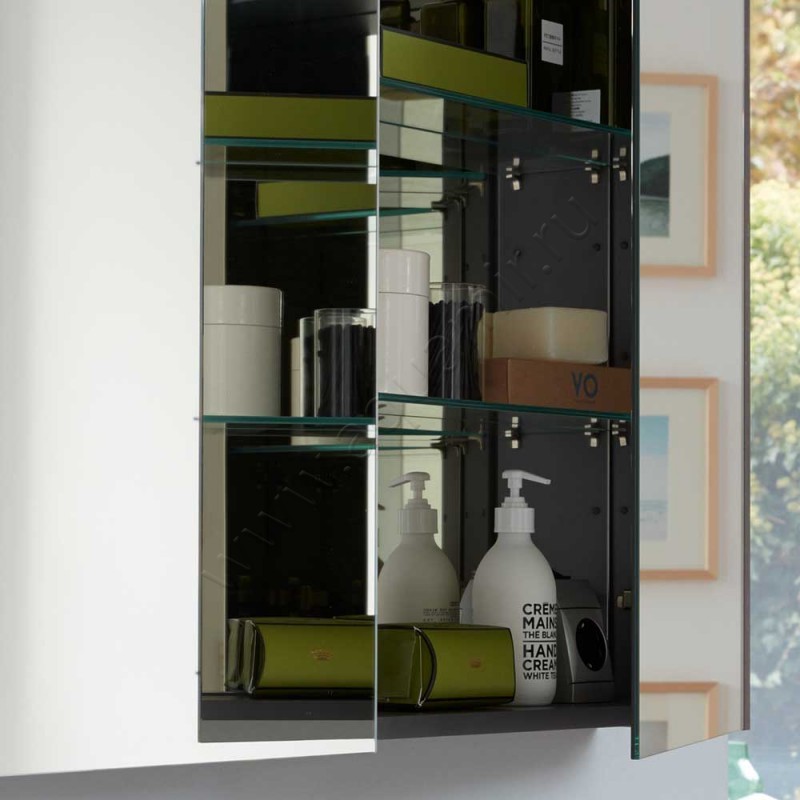 Зеркальный шкаф с подсветкой Duravit Universal 81 см LM7841000000 в интерьере