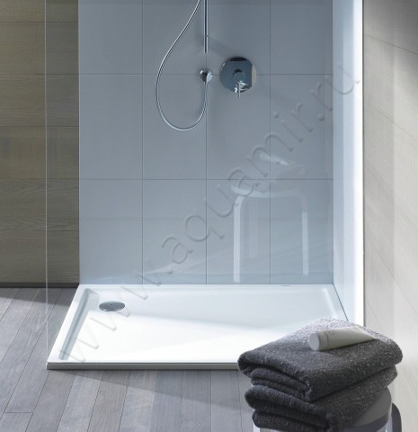 Акриловый поддон для душа Duravit Starck 80x80 720114000000000 в интерьере