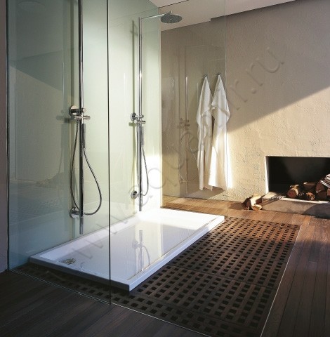 Акриловый поддон для душа Duravit Starck 160x70 720129000000000 в интерьере