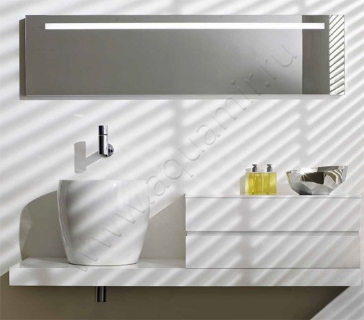 Зеркало с подсветкой Laufen Alessi one 4484410972001 в интерьере