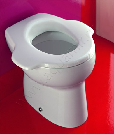 Унитаз приставной Laufen FLORAKIDS 38,5 см, белый 8220360000271 в интерьере