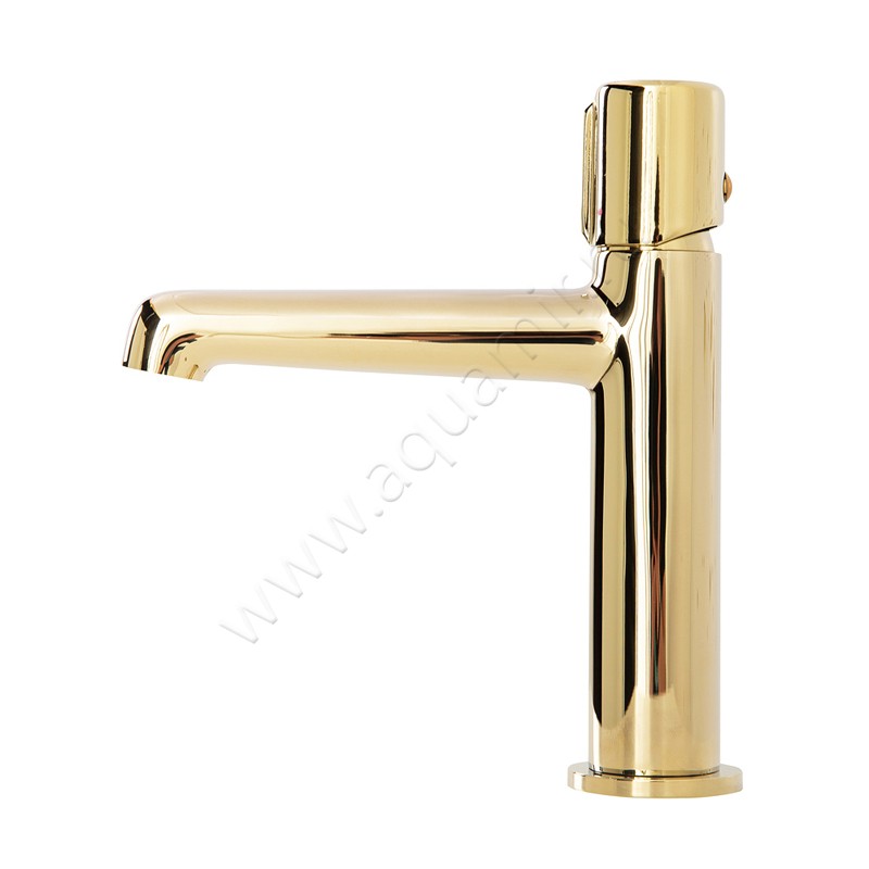 Смеситель для раковины BelBagno UNO золото UNOLVMORO в интерьере