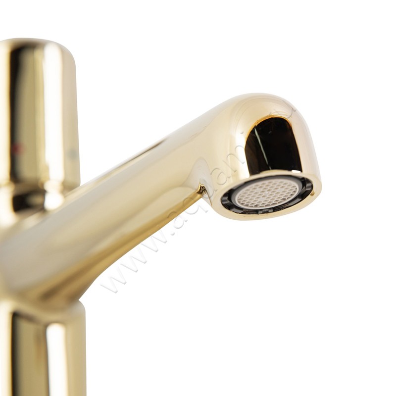 Смеситель для раковины BelBagno UNO золото UNOLVMORO в интерьере