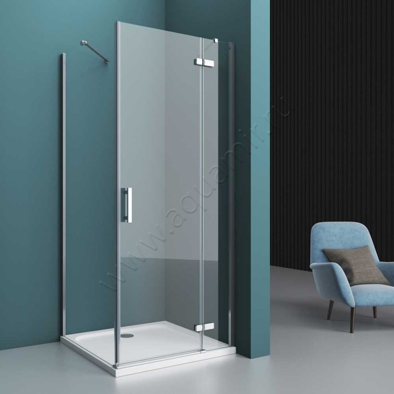 Душевой уголок BelBagno KRAFT KRAFTAH12120100CCrR в интерьере