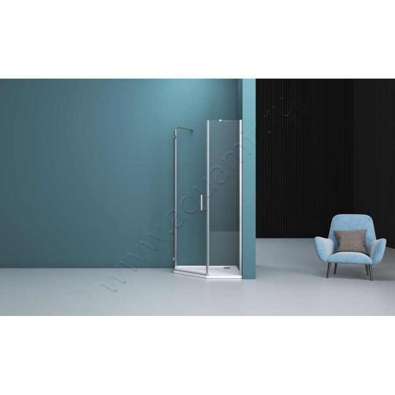 Душевой уголок BelBagno KRAFT KRAFTP190CCrL в интерьере