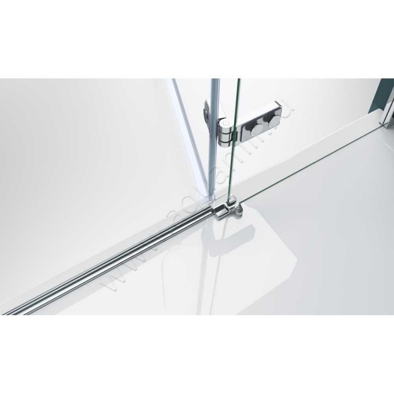 Душевая дверь в нишу BelBagno KRAFT KRAFTB126020CCrL в интерьере