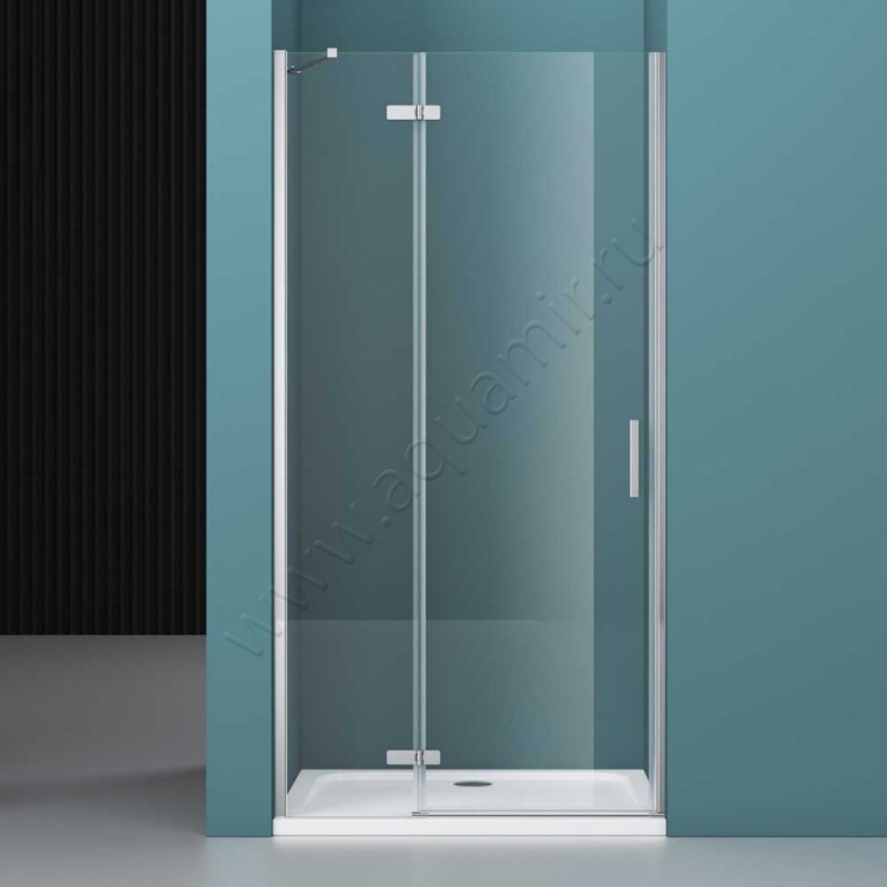 Душевая дверь в нишу BelBagno KRAFT KRAFTB126040CCrL в интерьере