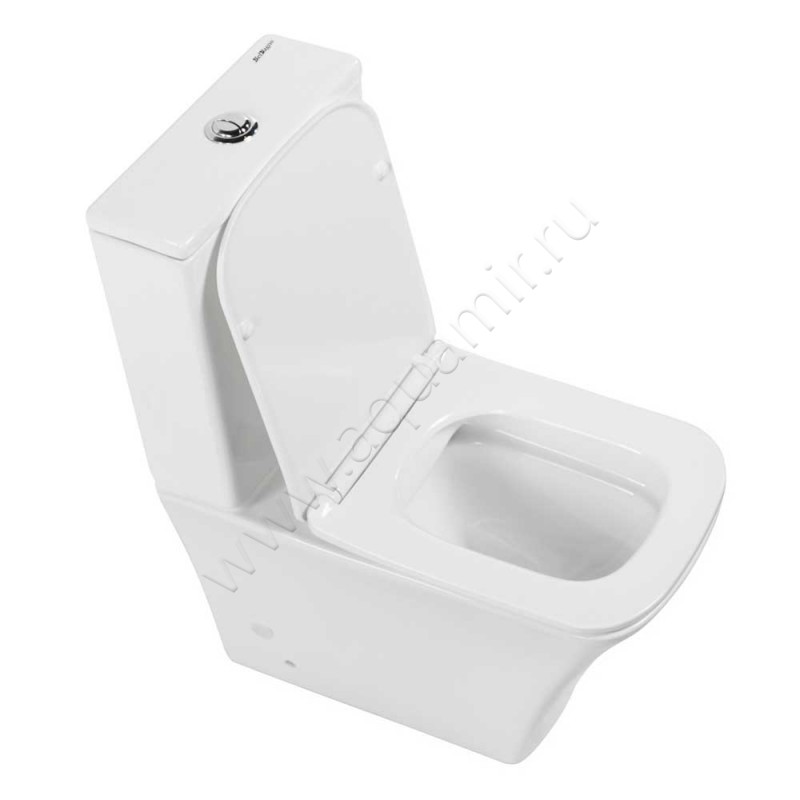 Унитаз напольный BelBagno MARMI 62,5 см, безободковый, белый BB052CPR в интерьере