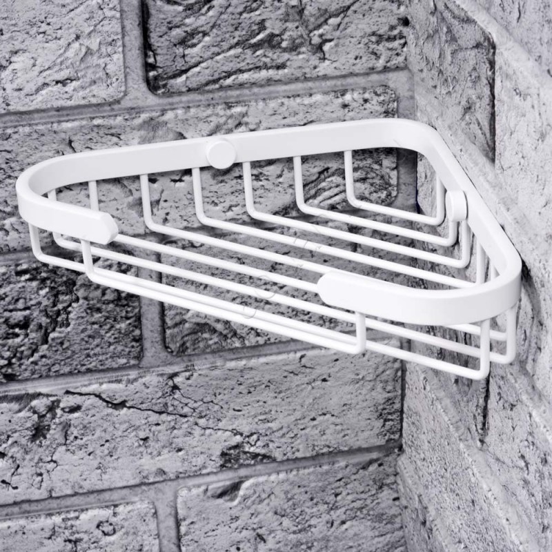 Полка для душа Wasserkraft K733WHITE в интерьере