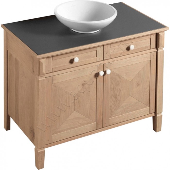 Раковина-чаша накладная Villeroy & Boch Loop & Friends 38 см, фарфор, белый глянец/white alpin 51480001 в интерьере