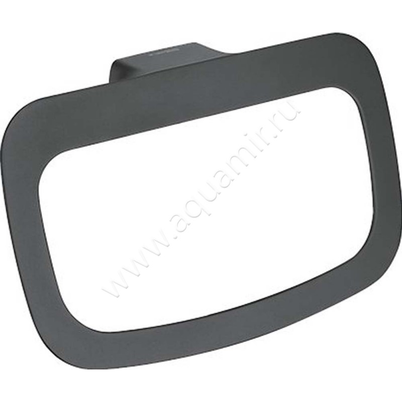 Полотенцедержатель Wasserkraft Elbe 24 см., черный K7260 в интерьере