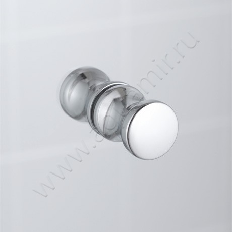 Маятниковая душевая дверь в нишу Kermi Ibiza 2000 в серебристом цвете I2PTD090181AK в интерьере