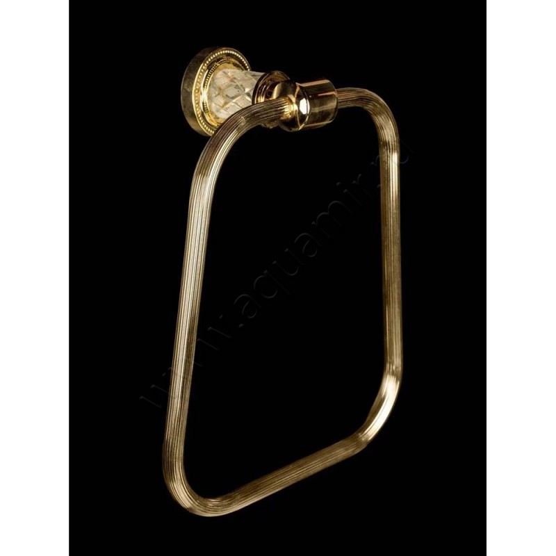 Полотенцедержатель Boheme Murano Cristal 20,5 см., золото 10905CRSTG в интерьере