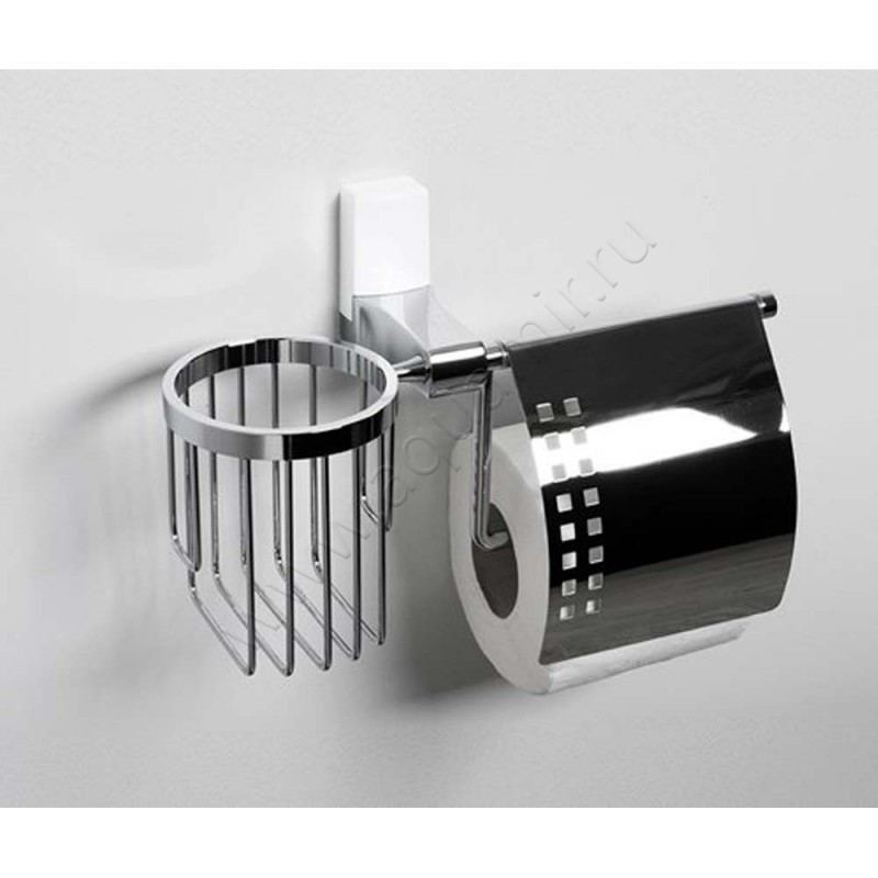 Держатель туалетной бумаги Wasserkraft Leine White K5059W в интерьере