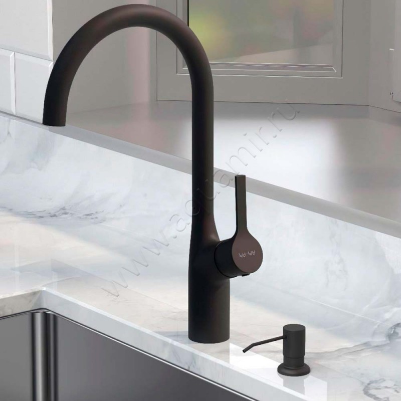 Дозатор AM.PM X-Joy черный A8437122 в интерьере