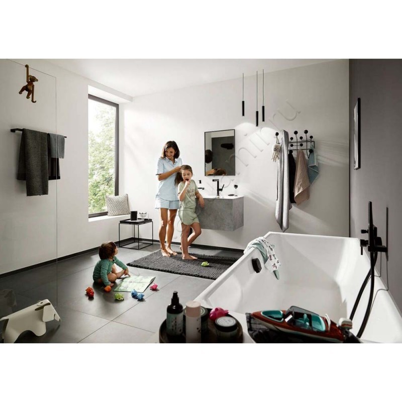 Дозатор Hansgrohe AddStoris черный 41745670 в интерьере