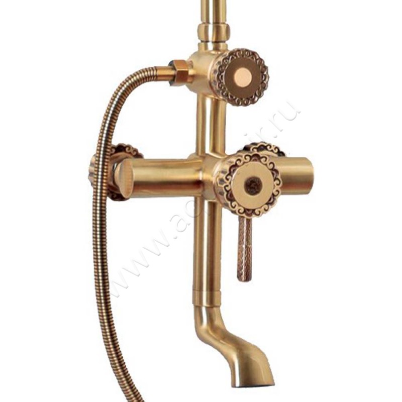 Душевая стойка Bronze de Luxe 10120DF в интерьере