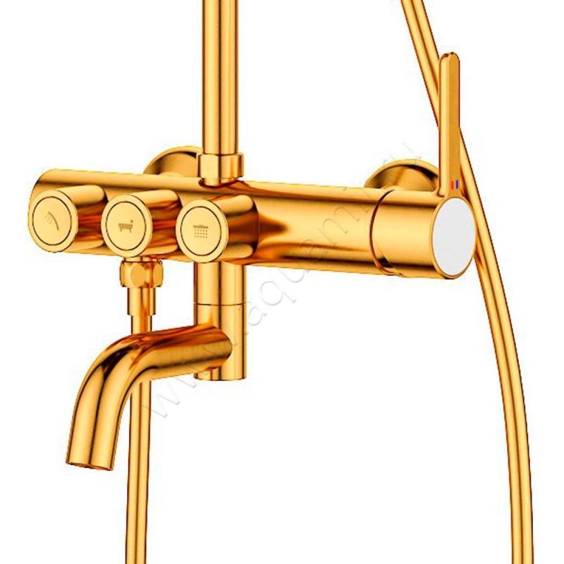 Душевая стойка Cezares Eco ECOCVDBORO в интерьере